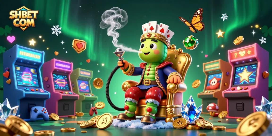 Experience thrilling casino action at SHBET COM with vibrant 3D gaming elements and characters.