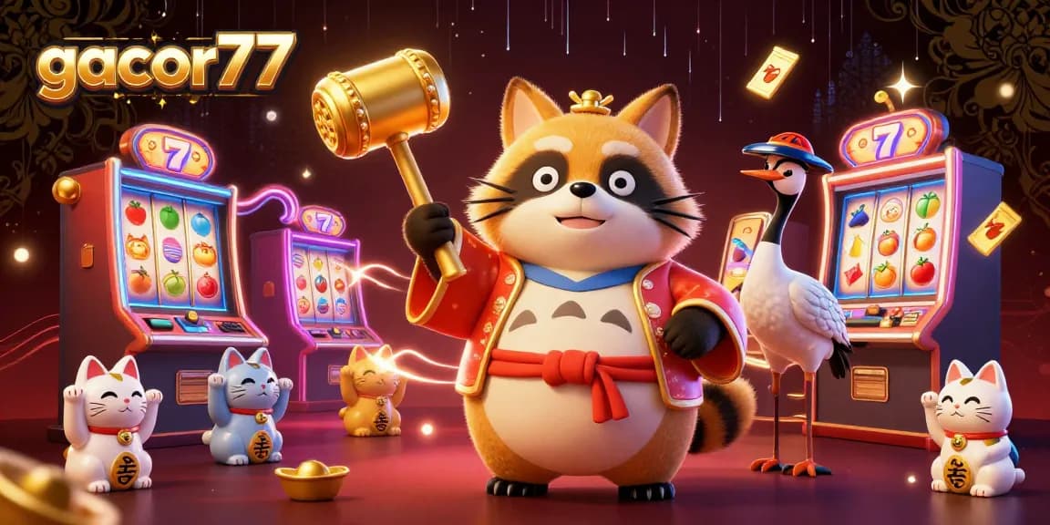 Permainan slot gacor77 yang seru dengan simbol keberuntungan dan karakter menggemaskan untuk pengalaman bermain yang luar biasa