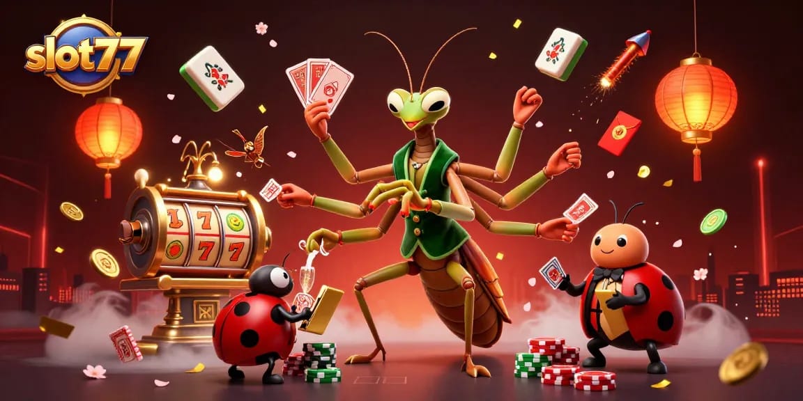 Experience thrilling gameplay with slot777 in a vibrant 3D casino scene featuring rich symbols and characters.