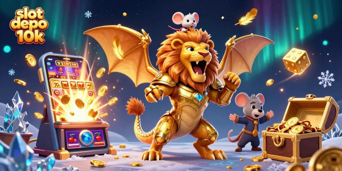 Menangkan jackpot di slot depo 10k dengan permainan spektakuler dan simbol menang berkilau.