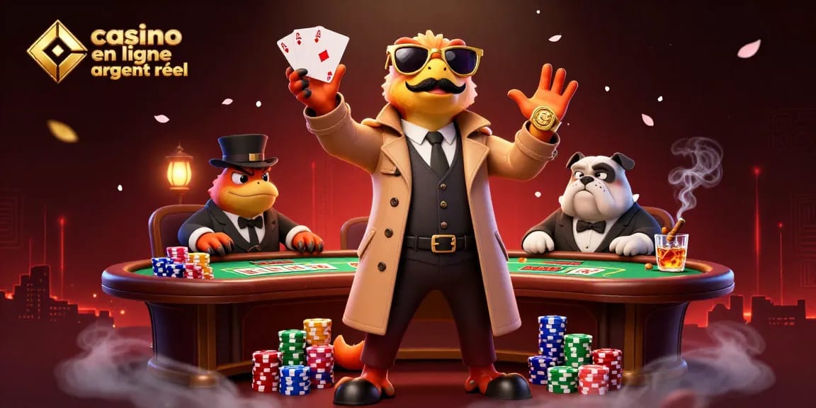 Jouer au casino en ligne argent réel dans un lounge VIP avec des rapaces déguisés.