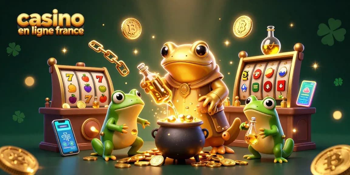 Jouez au casino en ligne France avec cette illustration captivante de jeu et magie.