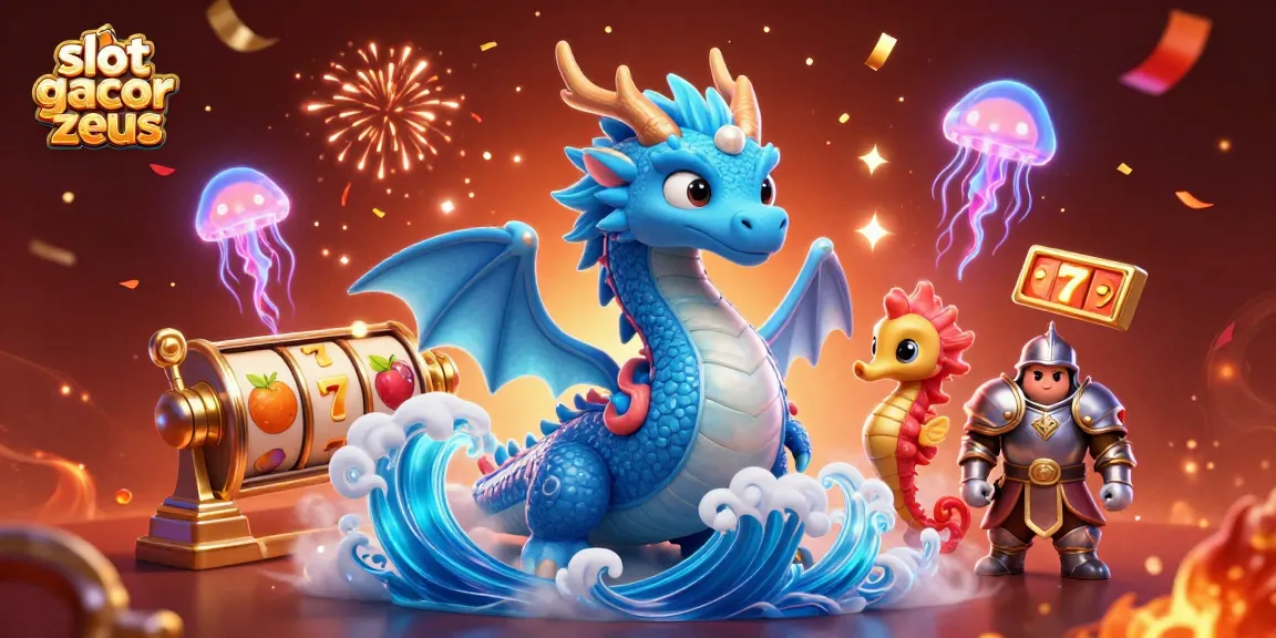 Engage with slot gacor zeus featuring a vibrant water dragon and exciting casino elements.