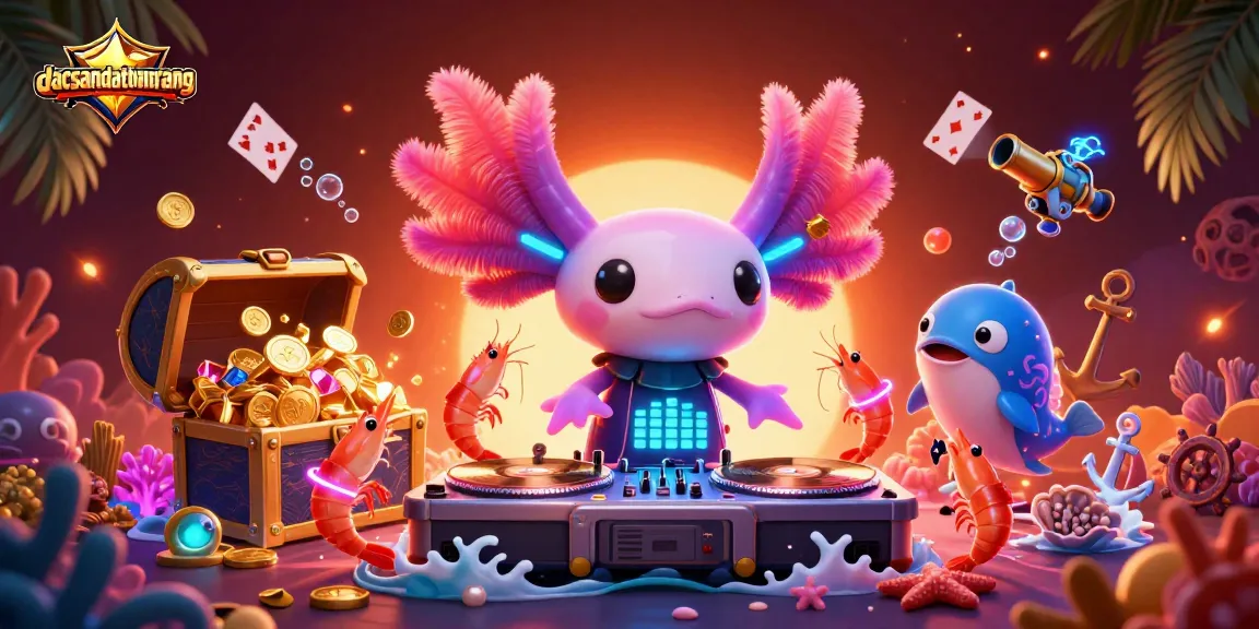Bet big with dacsandatphanrang as vibrant characters celebrate underwater treasure in a dazzling casino scene.