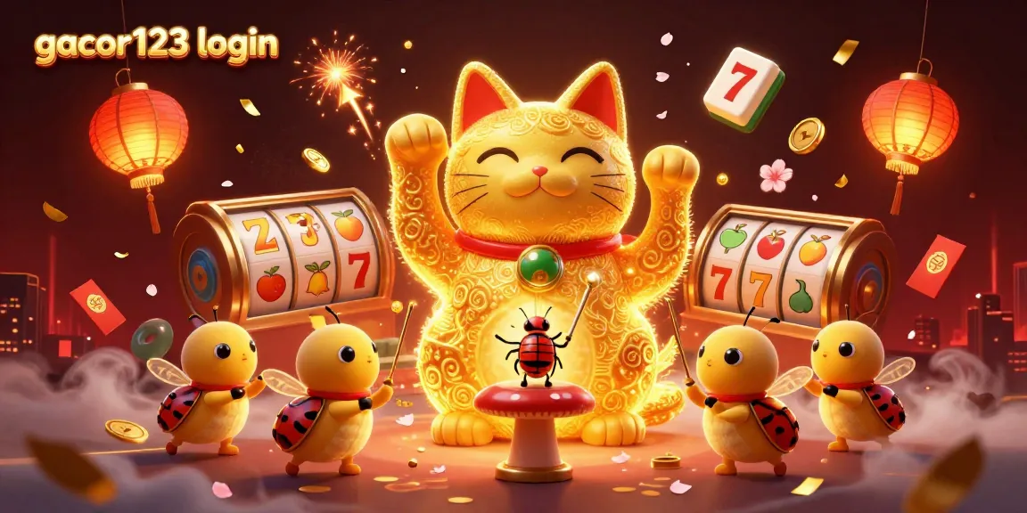 Engage with gacor123 login and experience dynamic casino elements in a vibrant 3D scene.