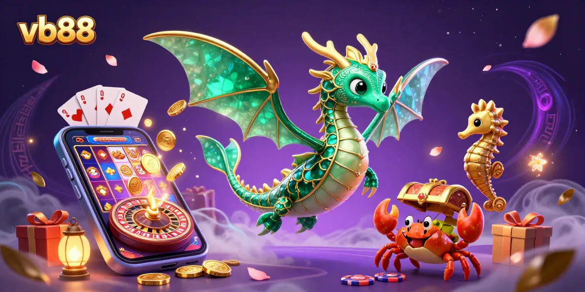 Spin to win with vb88 in this captivating casino-themed 3D illustration!