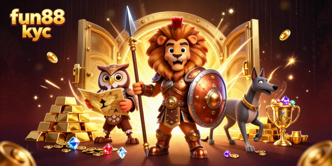 Khám phá fun88 kyc với hình ảnh sinh động của sư tử Spartan trong trò chơi casino trực tuyến.