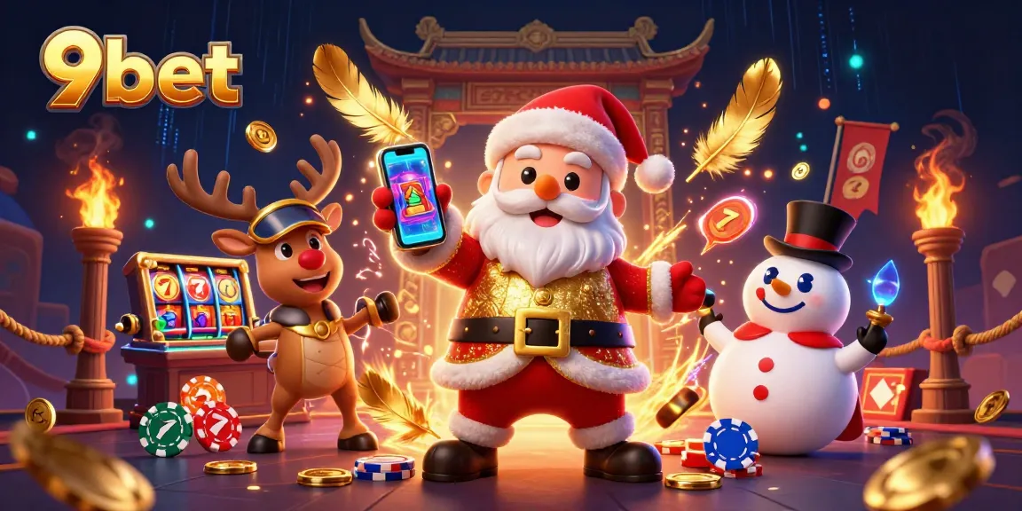 9bet's exciting Avatar trio engaging in jackpot slots with vibrant casino features.
