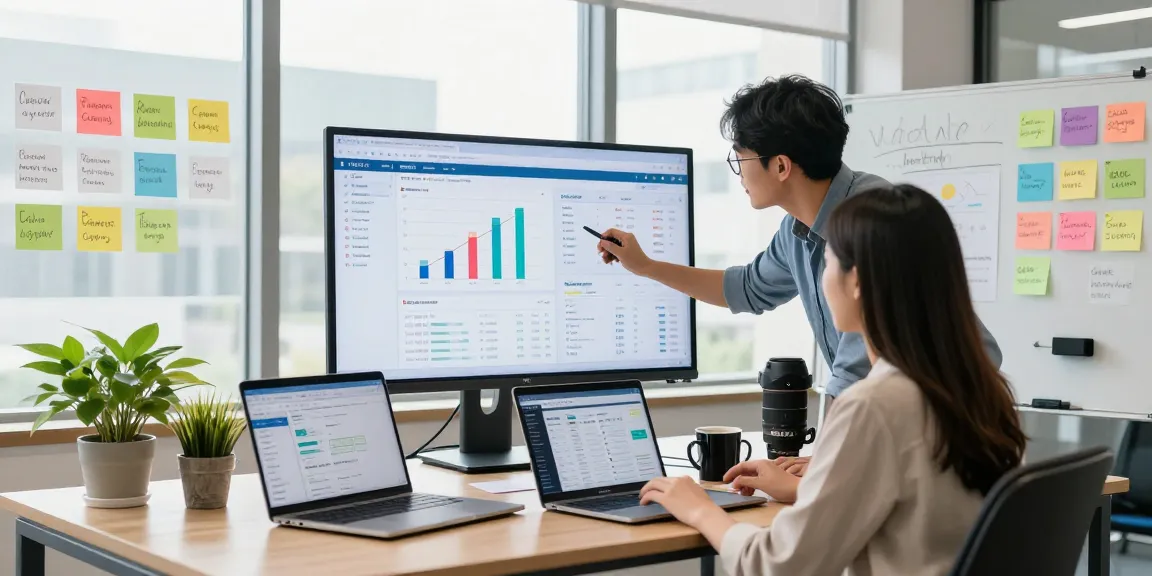 Marketer analyzing NAGA2000 campaign data in a collaborative workspace