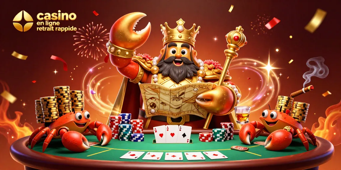 Jouez au casino en ligne à retrait rapide avec des gains instantanés grâce à cette illustration dynamique.