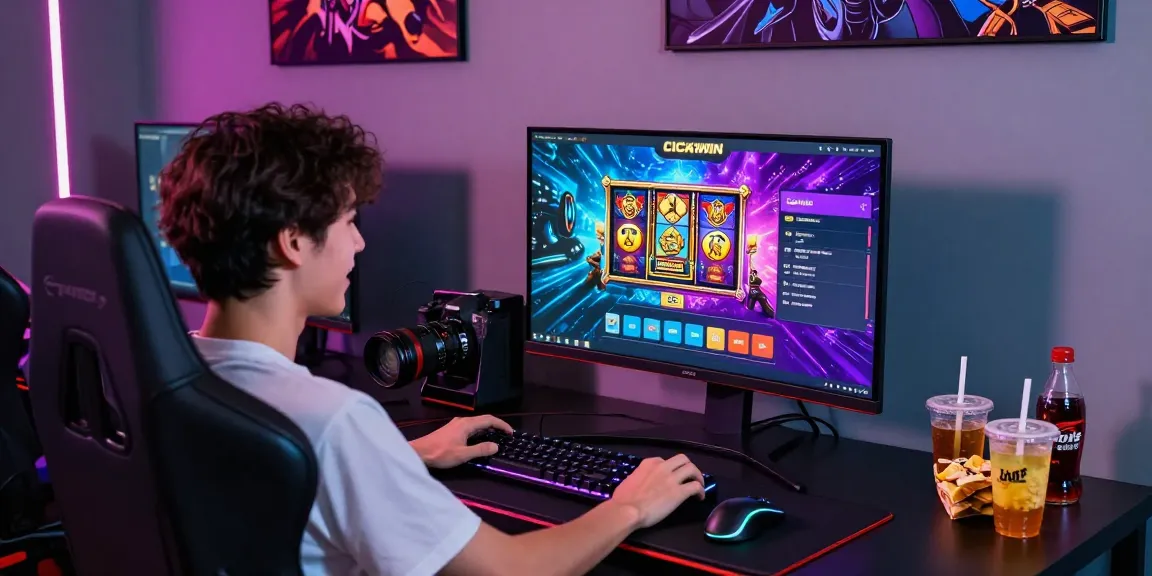 CICAKWIN online gaming environment with player engaged at vibrant setup, showcasing dynamic slot graphics.