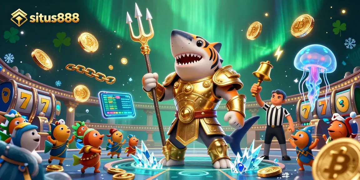 Experience exciting gameplay at situs888 with a dynamic underwater colosseum featuring unique characters and elements.