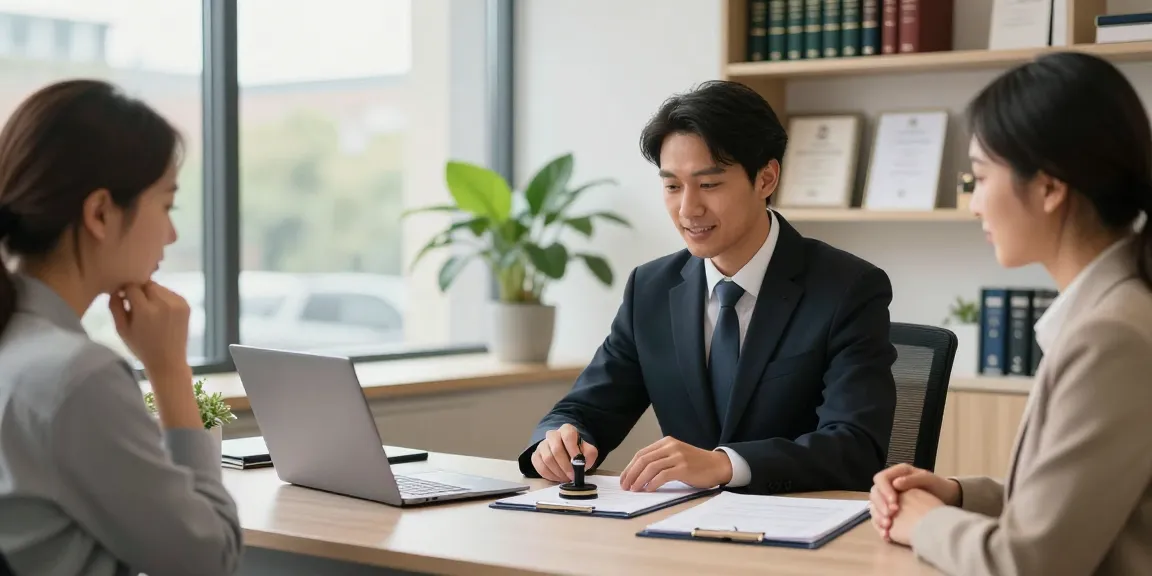 Notary public in Nottingham providing professional document services in a modern office environment