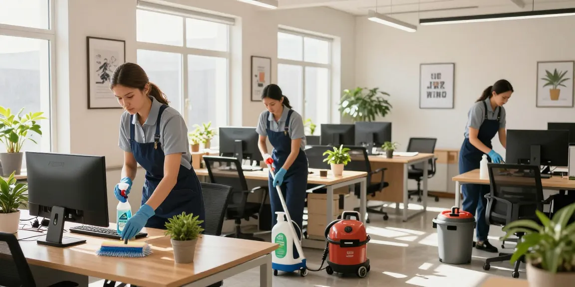 Büroreinigung Dortmund: Professionelle Reinigungskräfte bringen Ordnung und Sauberkeit ins Büro.