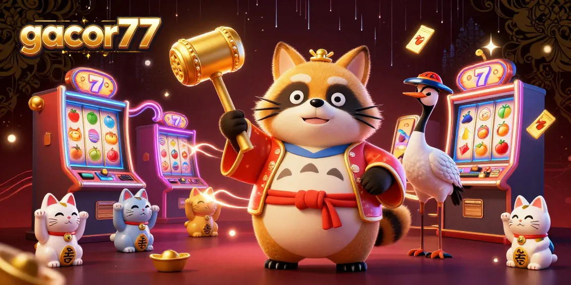 Permainan slot gacor77 yang seru dengan simbol keberuntungan dan karakter menggemaskan untuk pengalaman bermain yang luar biasa